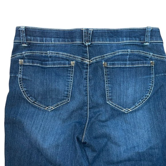 Women's Democracy "AB" Solution Ankle Skimmer Denim Jeans Size 12 #8117688AN - Picture 4 of 6